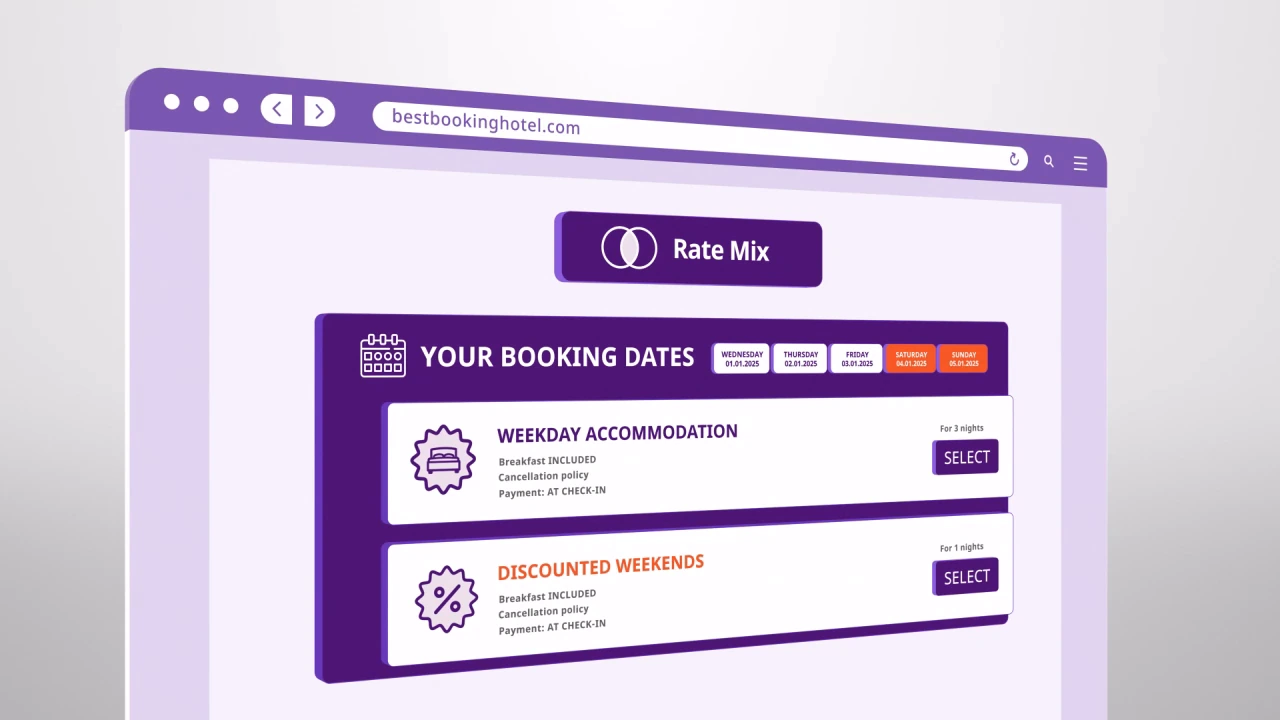 Still from the film «EXELY Booking Engine»