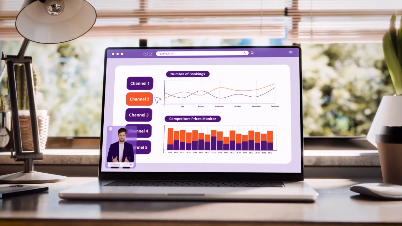Still from the film «EXELY Channel Manager»