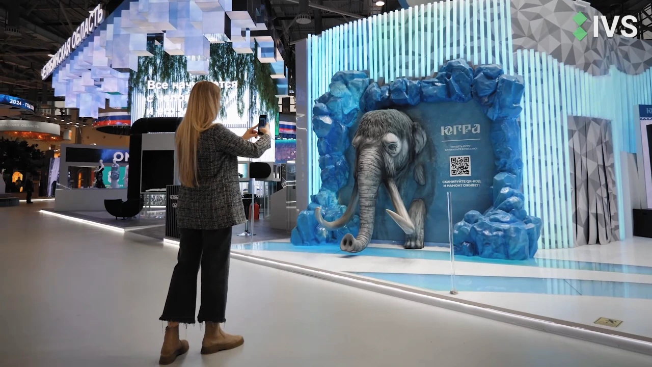 Still from the film «IVS. Yugra exhibition stand»